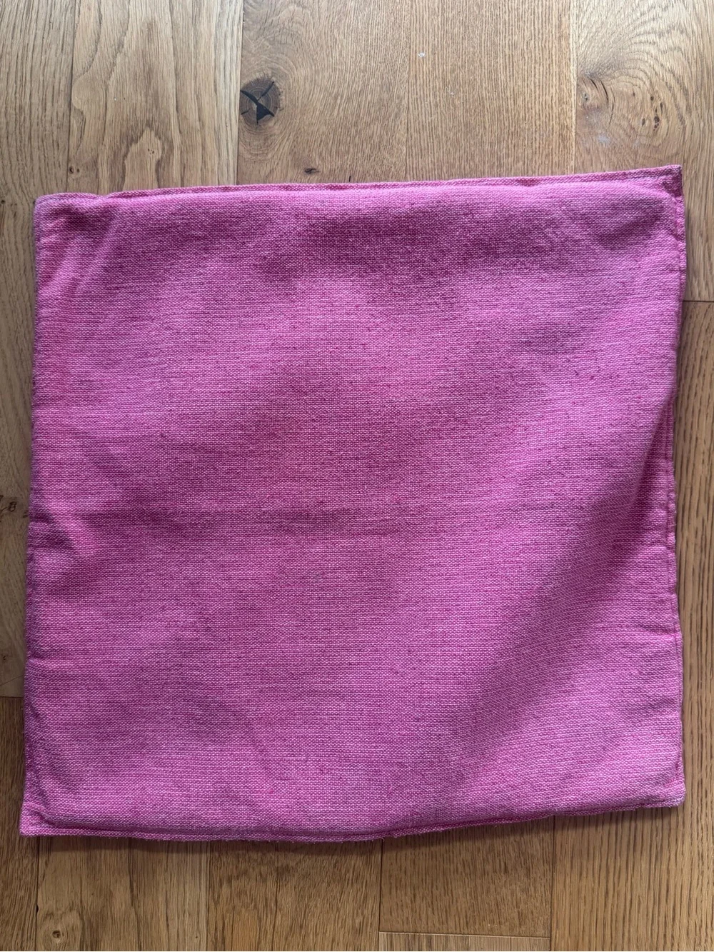Handmade Woven Throw Pillow Cover 17”x17” – Magenta/Pink, handmade in MexicoCity